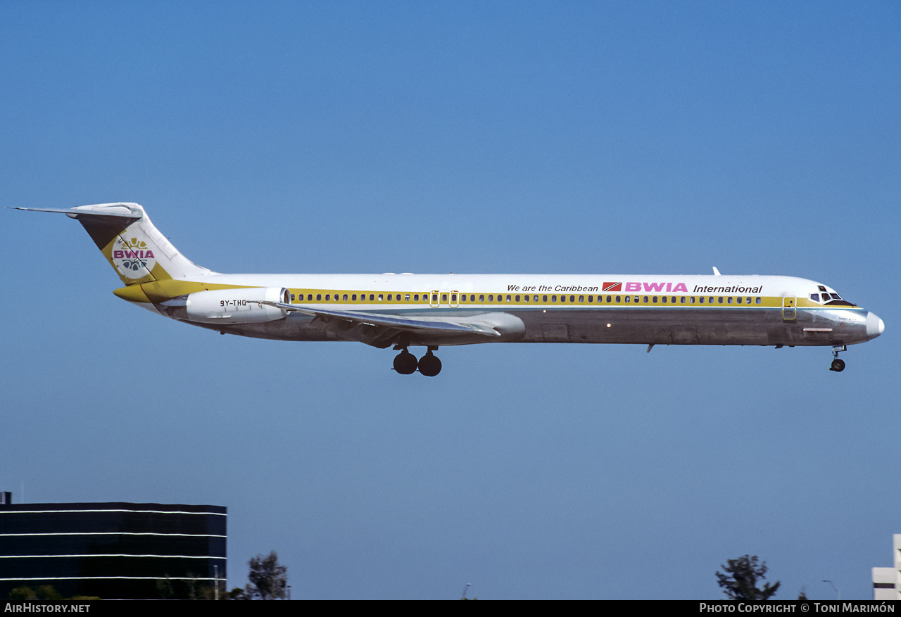 Aircraft Photo of 9Y-THQ | McDonnell Douglas MD-83 (DC-9-83) | BWIA International | AirHistory.net #328064