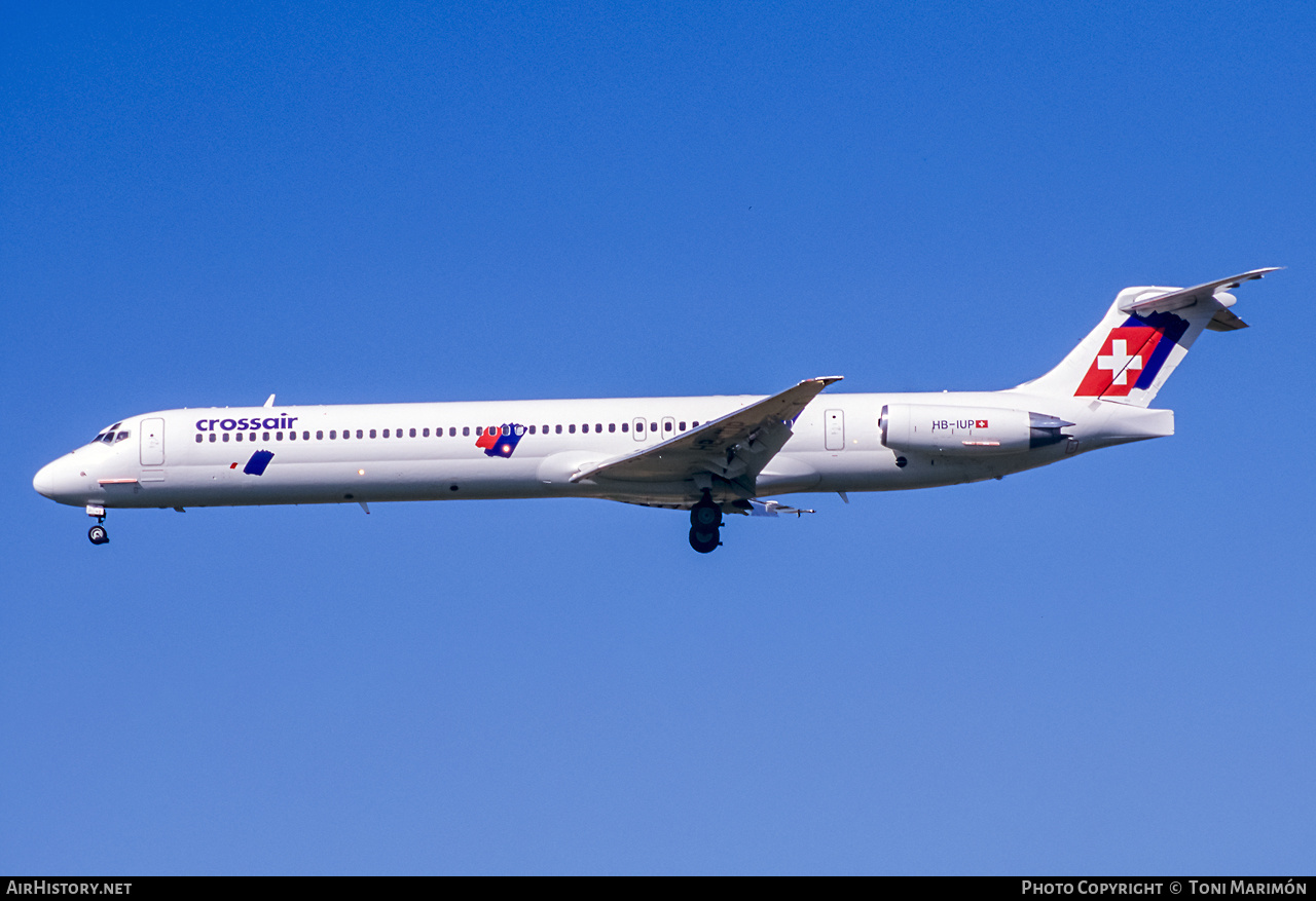 Aircraft Photo of HB-IUP | McDonnell Douglas MD-83 (DC-9-83) | Crossair | AirHistory.net #328082