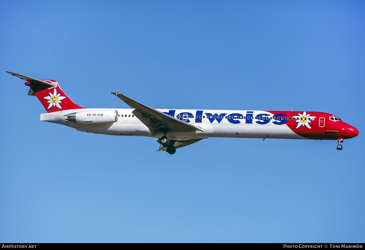 Aircraft Photo of HB-IKM | McDonnell Douglas MD-83 (DC-9-83) | Edelweiss Air | AirHistory.net #328084