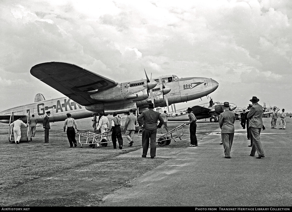Aircraft Photo of G-AKRB | Avro 691 Lancastrian | BOAC Cargo | AirHistory.net #328111