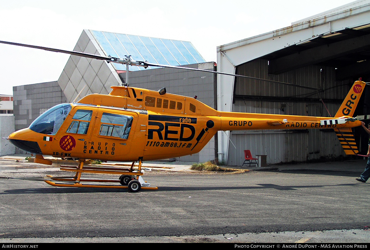 Aircraft Photo of XB-FWK | Bell 206B-3 JetRanger III | Grupo Radio Centro | AirHistory.net #328118