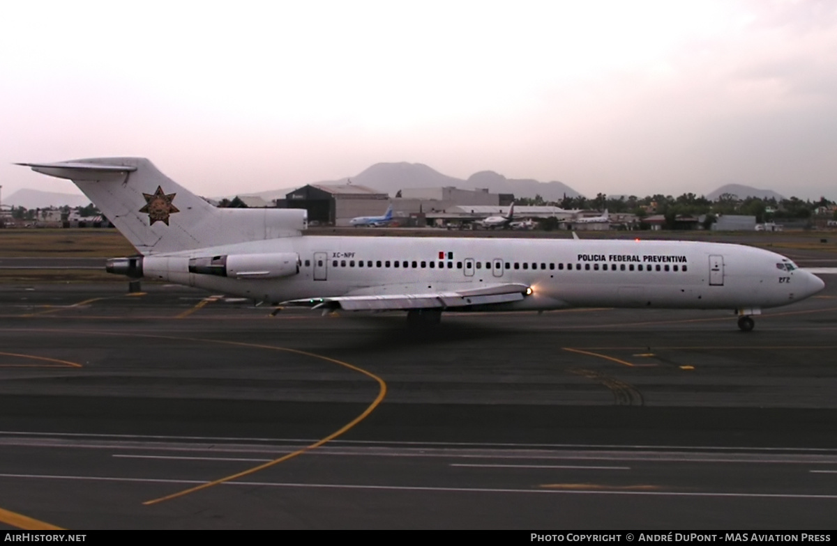 Aircraft Photo of XC-NPF | Boeing 727-264/Adv | Policía Federal Preventiva - PFP | AirHistory.net #328123