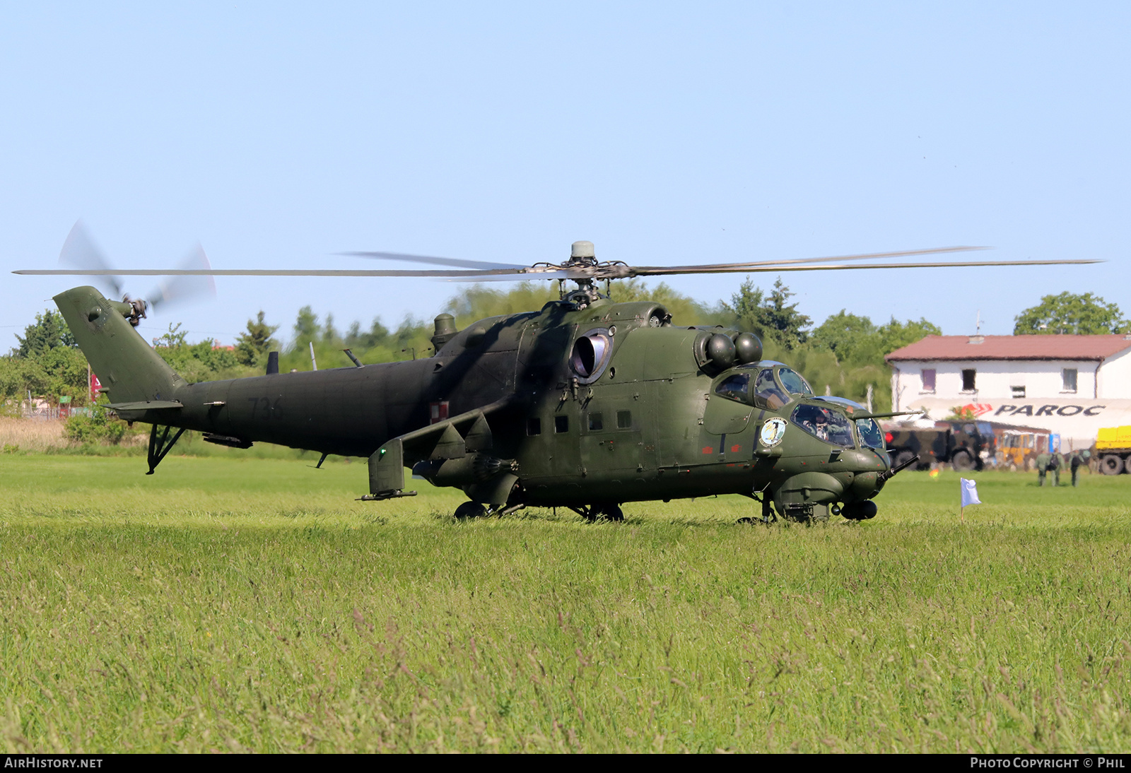 Aircraft Photo of 736 | Mil Mi-24W | Poland - Army | AirHistory.net #328176