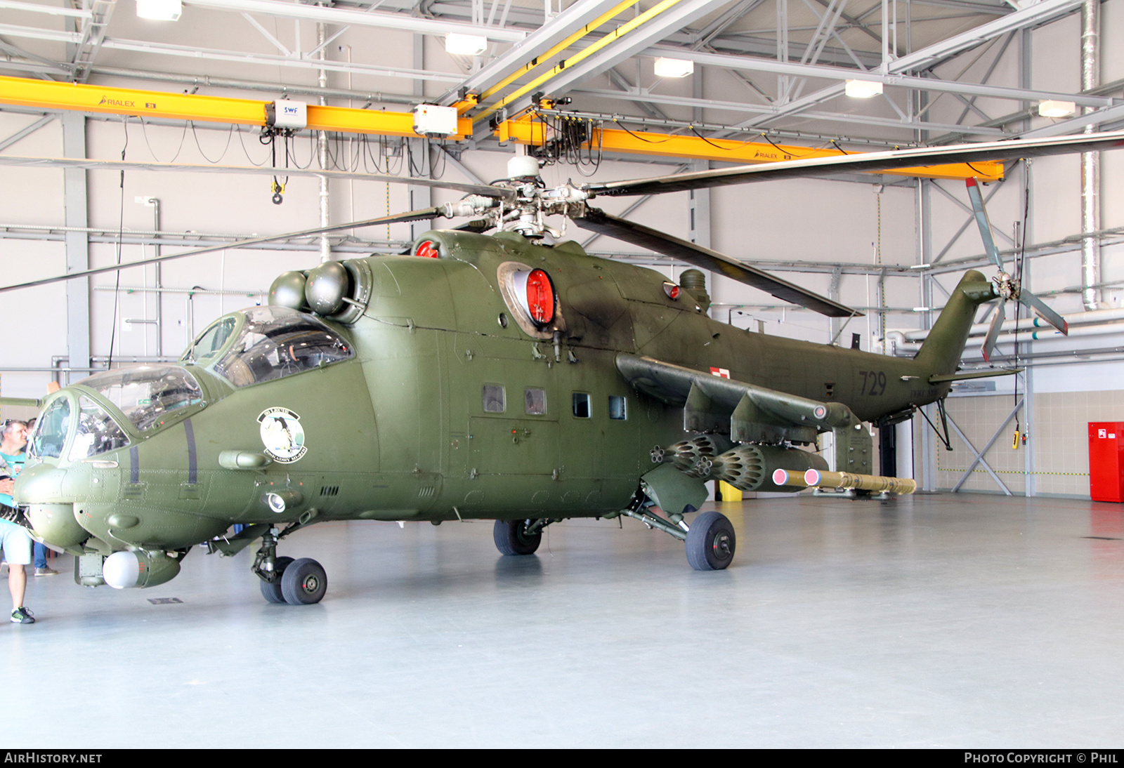 Aircraft Photo of 729 | Mil Mi-24W | Poland - Army | AirHistory.net #328178