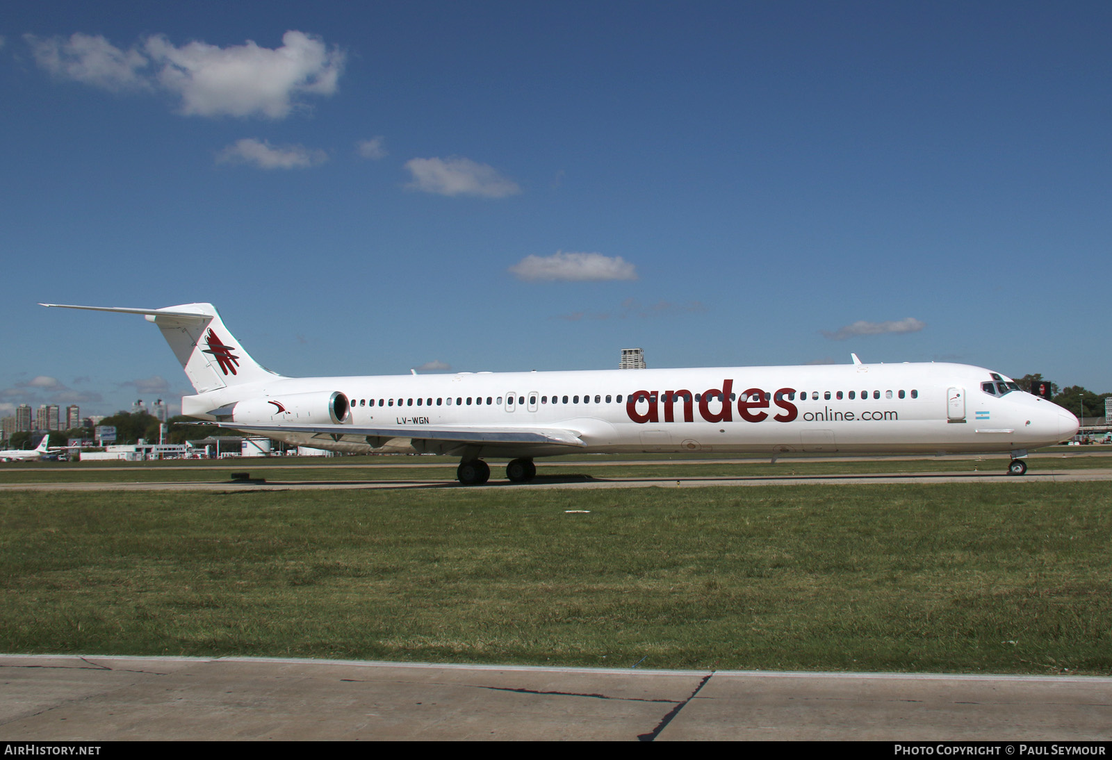 Aircraft Photo of LV-WGN | McDonnell Douglas MD-83 (DC-9-83) | Andes Líneas Aéreas | AirHistory.net #328225