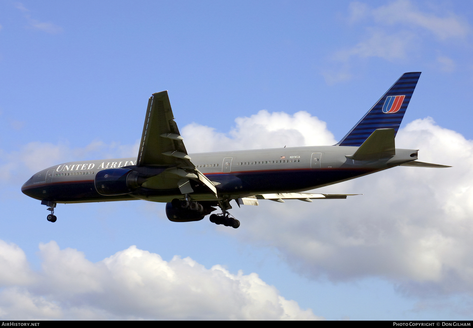 Aircraft Photo of N206UA | Boeing 777-222/ER | United Airlines | AirHistory.net #328283