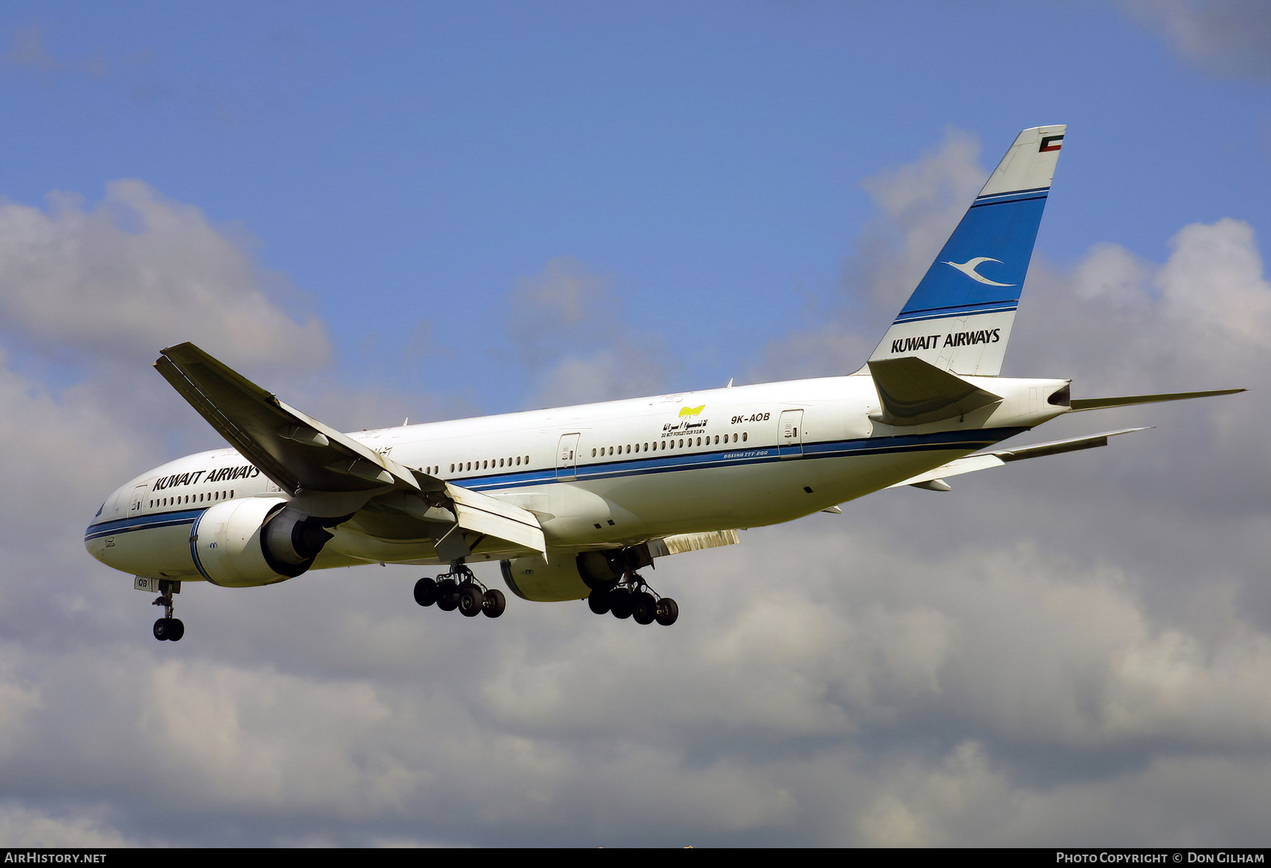 Aircraft Photo of 9K-AOB | Boeing 777-269/ER | Kuwait Airways | AirHistory.net #328309