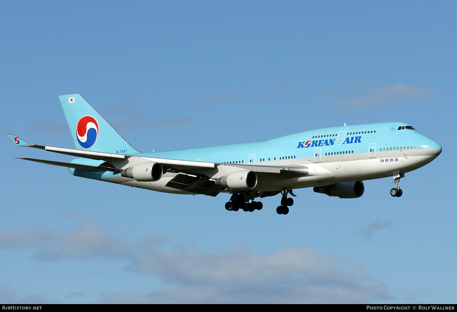 Aircraft Photo of HL7487 | Boeing 747-4B5 | Korean Air | AirHistory.net #328319