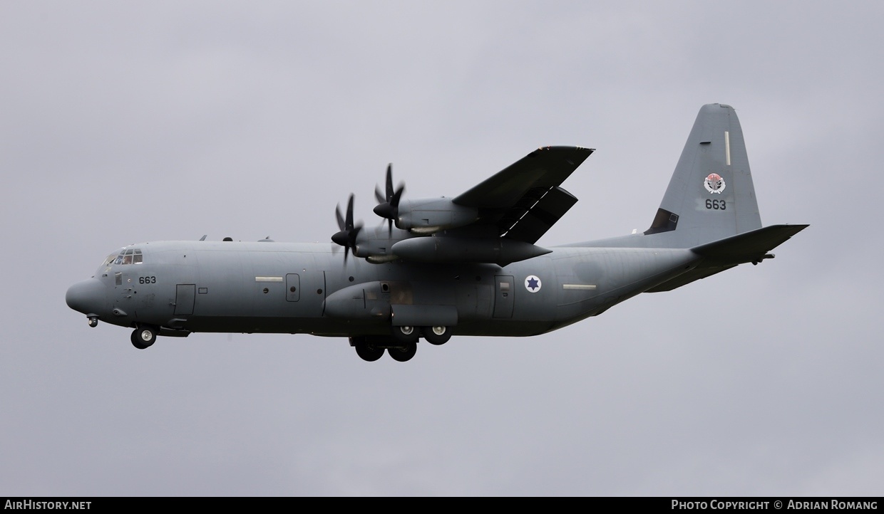 Aircraft Photo of 663 | Lockheed Martin C-130J-30 Hercules | Israel - Air Force | AirHistory.net #328321