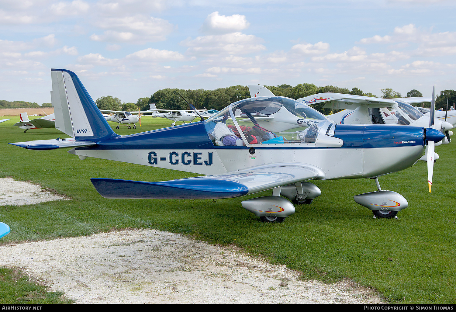 Aircraft Photo of G-CCEJ | Evektor-Aerotechnik EV-97 Eurostar | AirHistory.net #328332