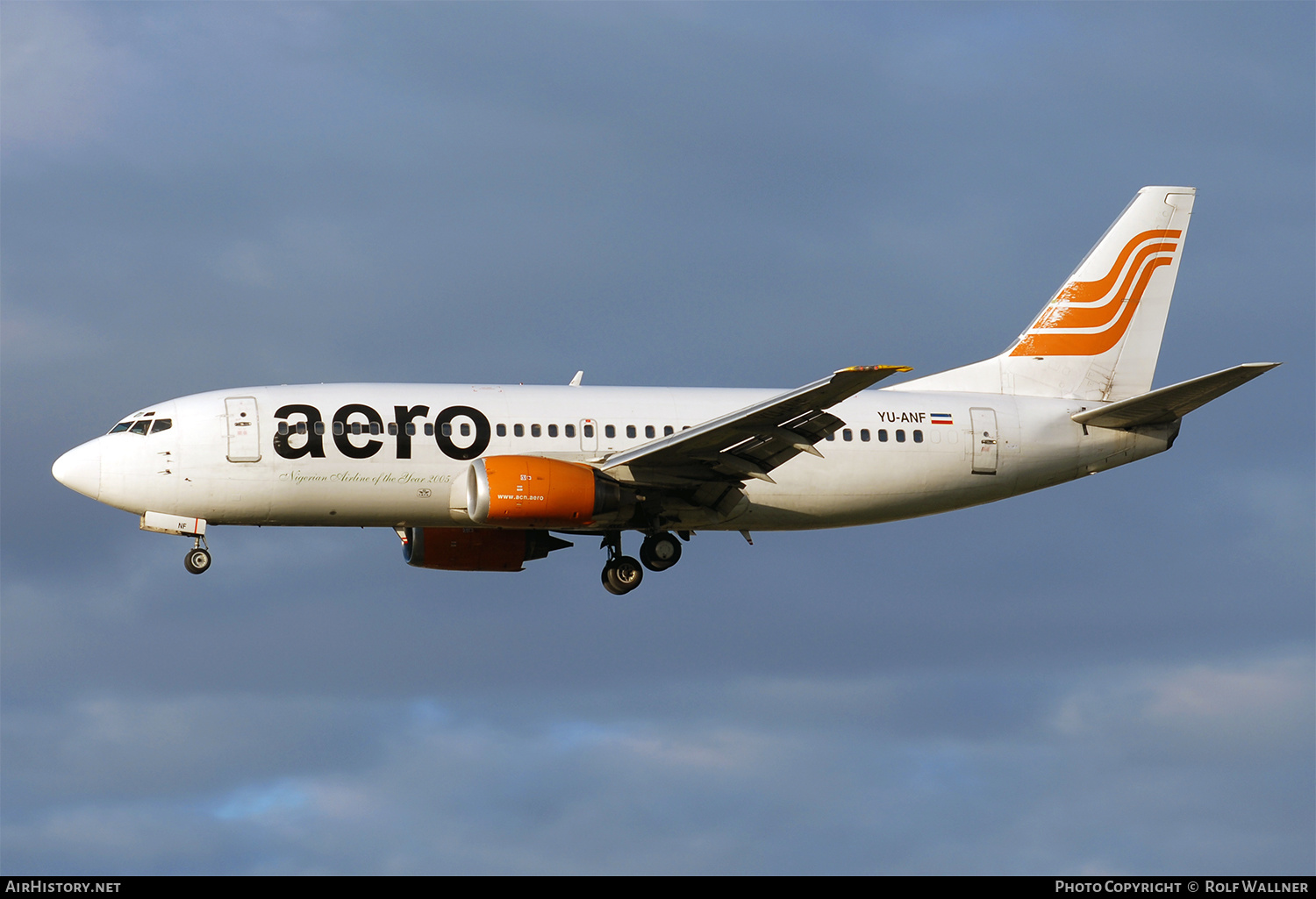 Aircraft Photo of YU-ANF | Boeing 737-3H9 | AeroContractors of Nigeria | AirHistory.net #328340