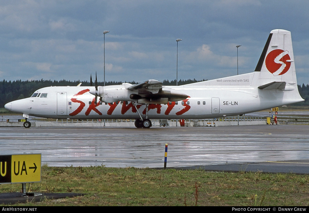 Aircraft Photo of SE-LIN | Fokker 50 | Skyways | AirHistory.net #328352
