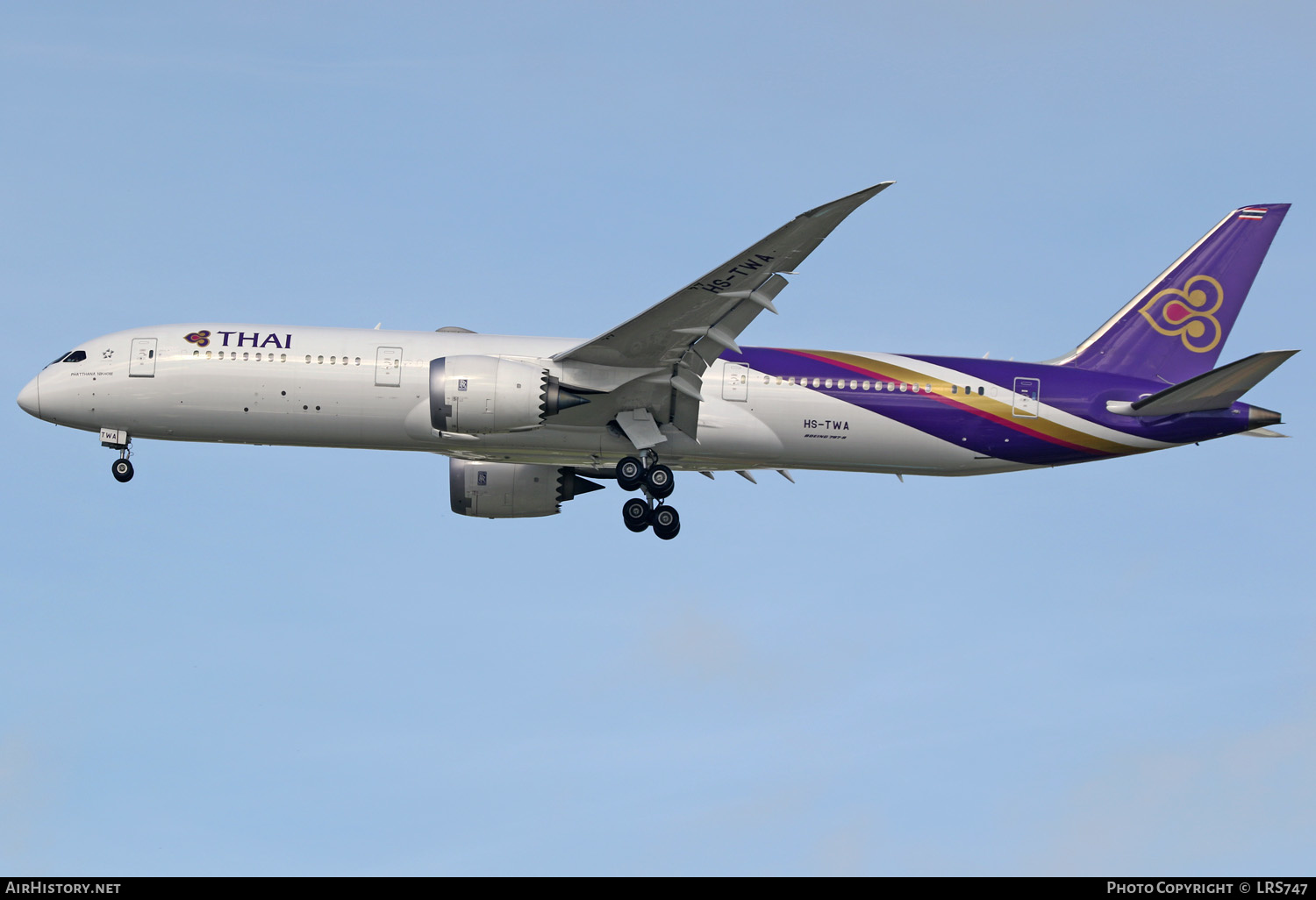 Aircraft Photo of HS-TWA | Boeing 787-9 Dreamliner | Thai Airways International | AirHistory.net #328365
