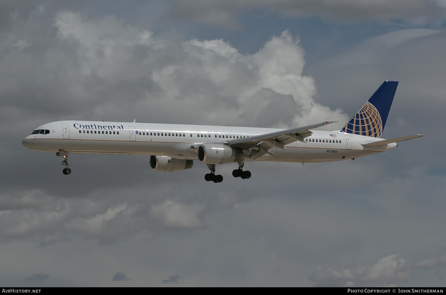 Aircraft Photo of N77865 | Boeing 757-33N | Continental Airlines | AirHistory.net #328376