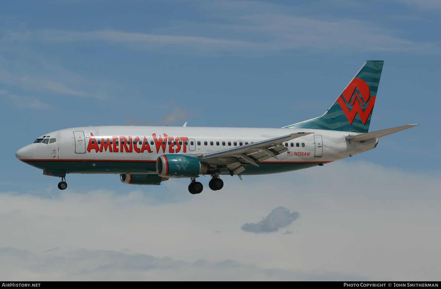 Aircraft Photo of N336AW | Boeing 737-375 | America West Airlines | AirHistory.net #328391