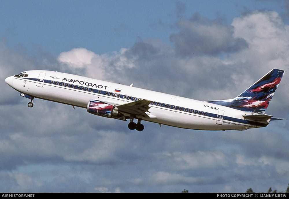 Aircraft Photo of VP-BAJ | Boeing 737-4M0 | Aeroflot | AirHistory.net #328614