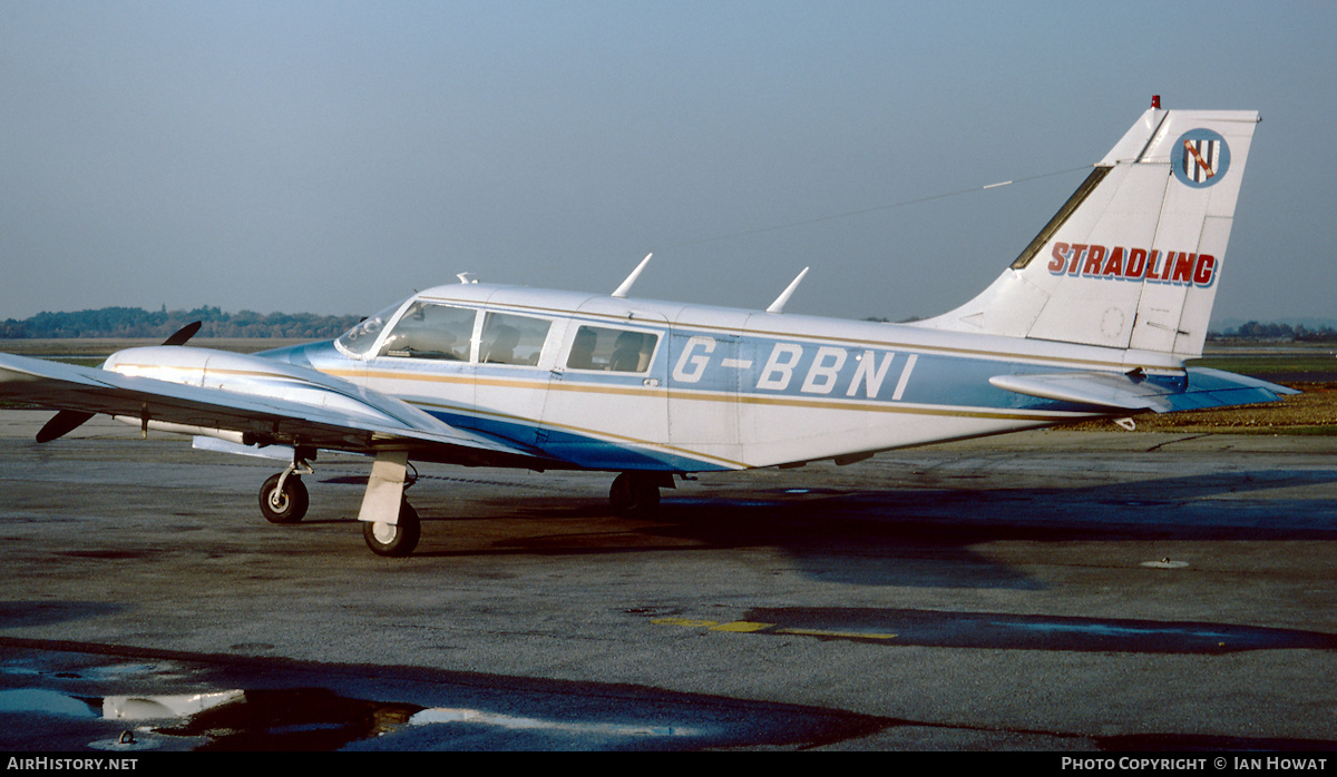 Aircraft Photo of G-BBNI | Piper PA-34-200 Seneca | Stradling | AirHistory.net #328637