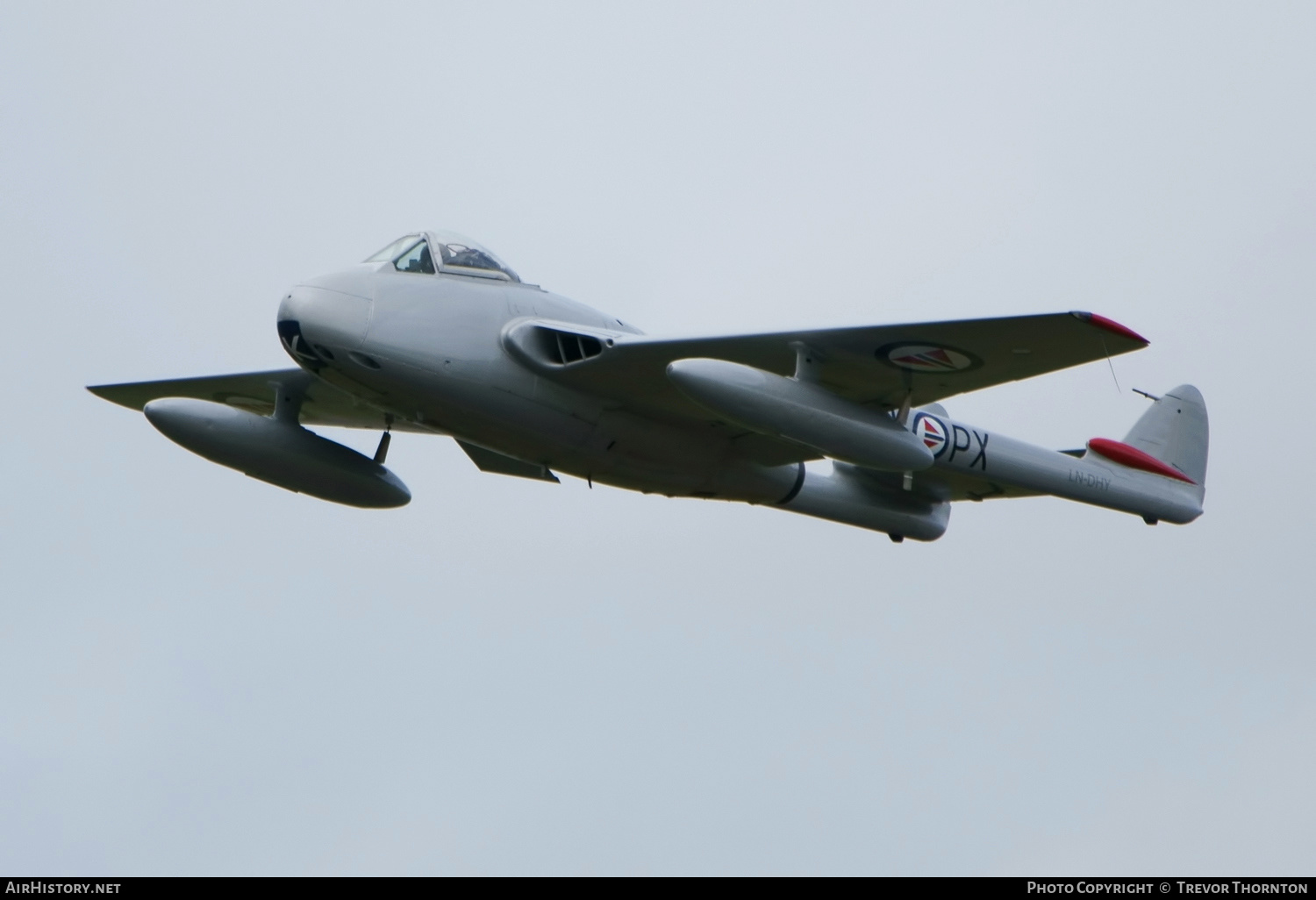 Aircraft Photo of LN-DHY | De Havilland D.H. 100 Vampire FB6 | Norway - Air Force | AirHistory.net #328640