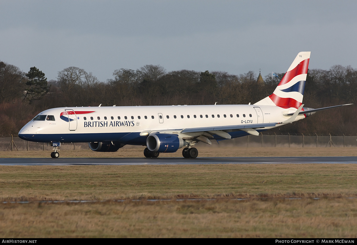 Aircraft Photo of G-LCYU | Embraer 190SR (ERJ-190-100SR) | British Airways | AirHistory.net #328653