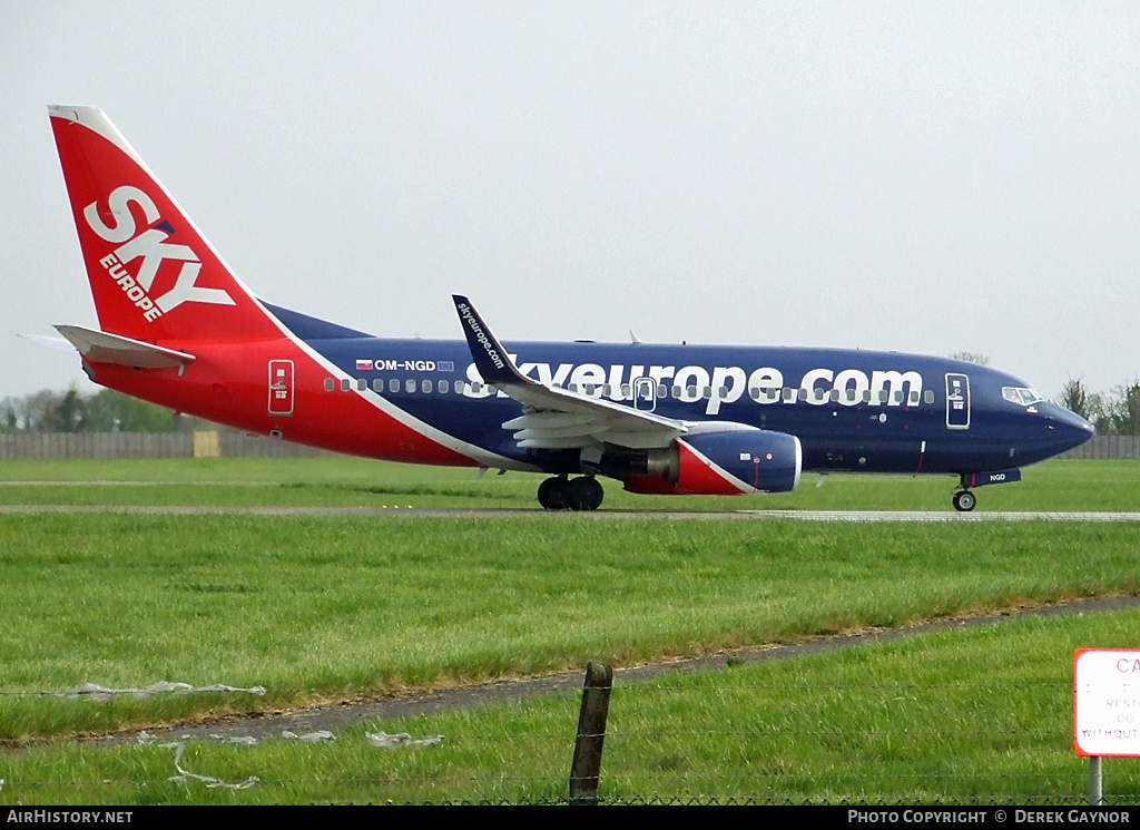 Aircraft Photo of OM-NGD | Boeing 737-76N | SkyEurope Airlines | AirHistory.net #328761