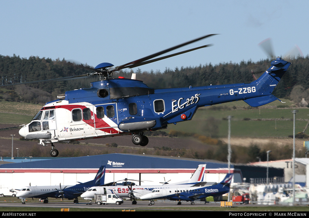 Aircraft Photo of G-ZZSG | Eurocopter EC-225LP Super Puma Mk2+ | Bristow Helicopters | AirHistory.net #328798