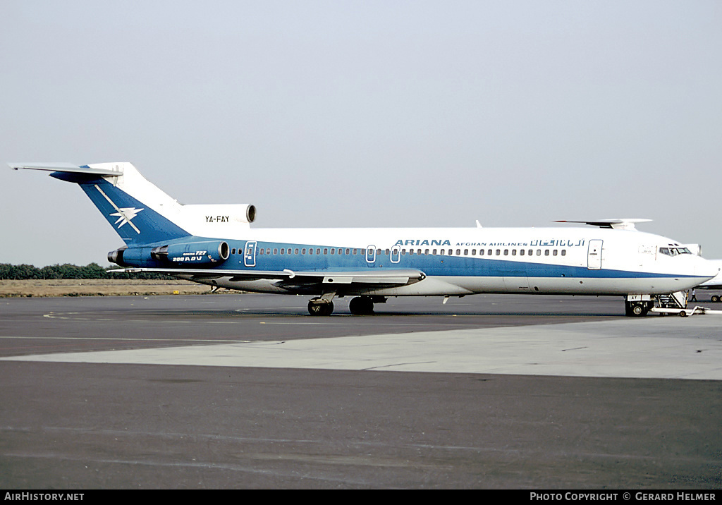 Aircraft Photo of YA-FAY | Boeing 727-228/Adv | Ariana Afghan Airlines | AirHistory.net #328821