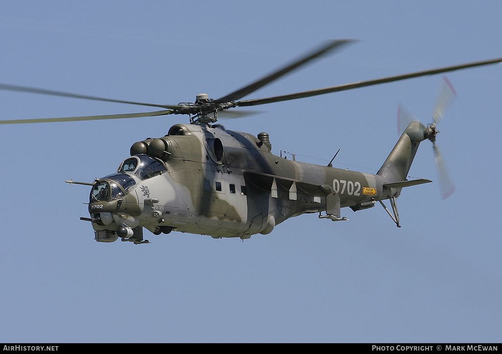 Aircraft Photo of 0702 | Mil Mi-24V | Czechia - Air Force | AirHistory.net #328832