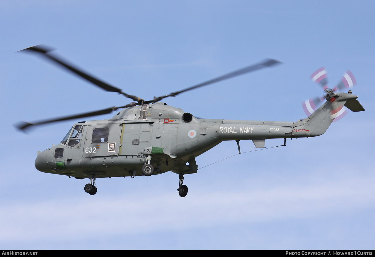 Aircraft Photo of ZD263 | Westland WG-13 Lynx HAS3S | UK - Navy | AirHistory.net #328881