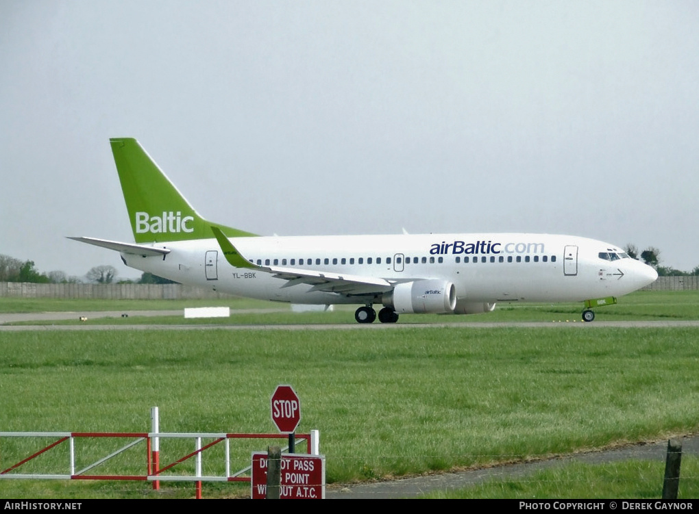 Aircraft Photo of YL-BBK | Boeing 737-33V | AirBaltic | AirHistory.net #328959