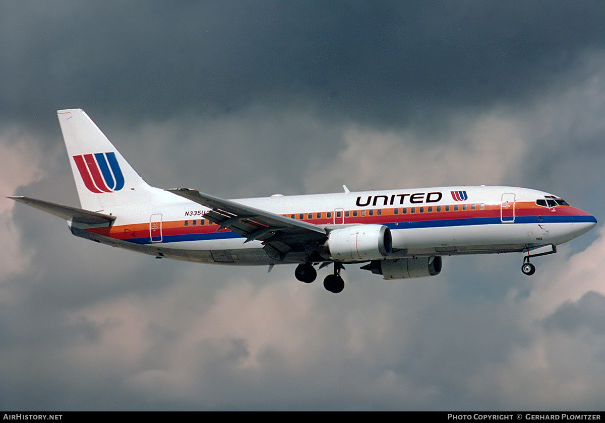 Aircraft Photo of N335UA | Boeing 737-322 | United Airlines | AirHistory.net #328986