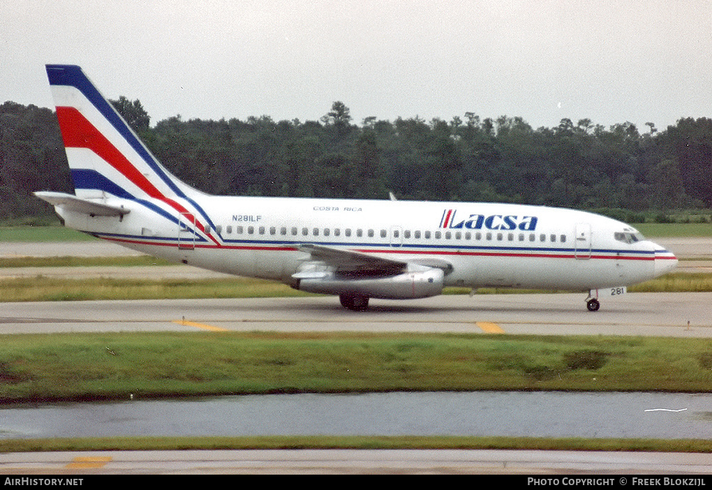 Aircraft Photo of N281LF | Boeing 737-2L9/Adv | LACSA - Líneas Aéreas de Costa Rica | AirHistory.net #328992
