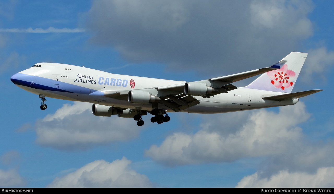 Aircraft Photo of B-18721 | Boeing 747-409F/SCD | China Airlines Cargo | AirHistory.net #329096