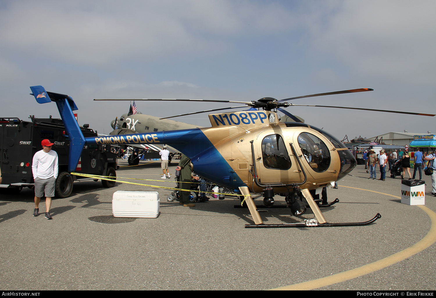 Aircraft Photo of N108PP | MD Helicopters MD-500E (369E) | Pomona Police | AirHistory.net #329198