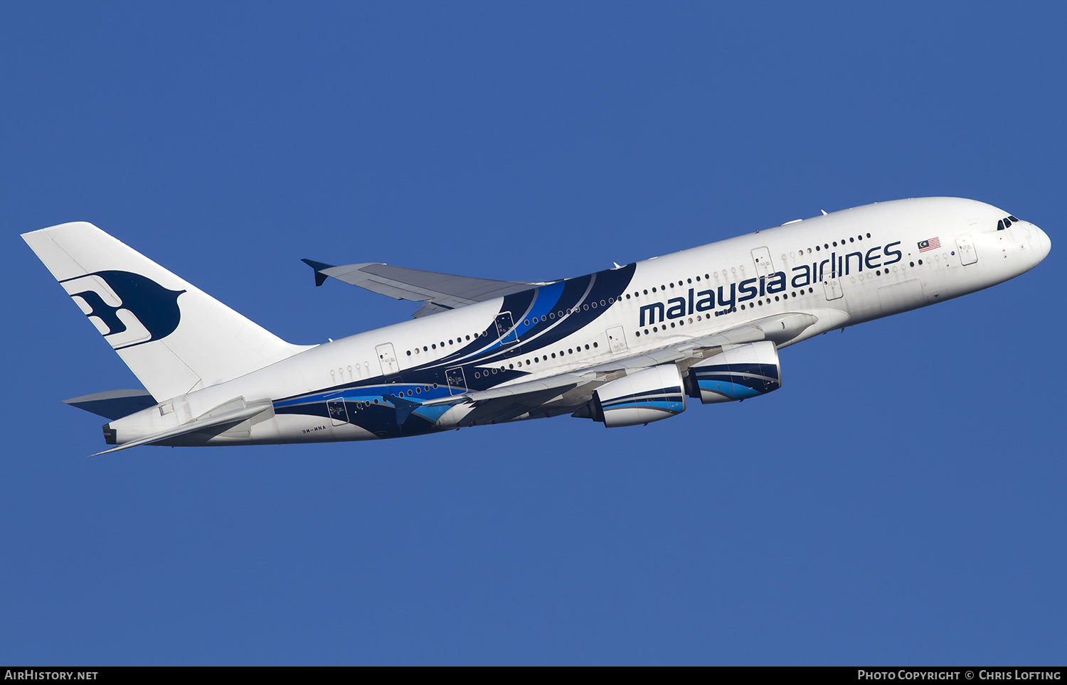 Aircraft Photo of 9M-MNA | Airbus A380-841 | Malaysia Airlines | AirHistory.net #329206
