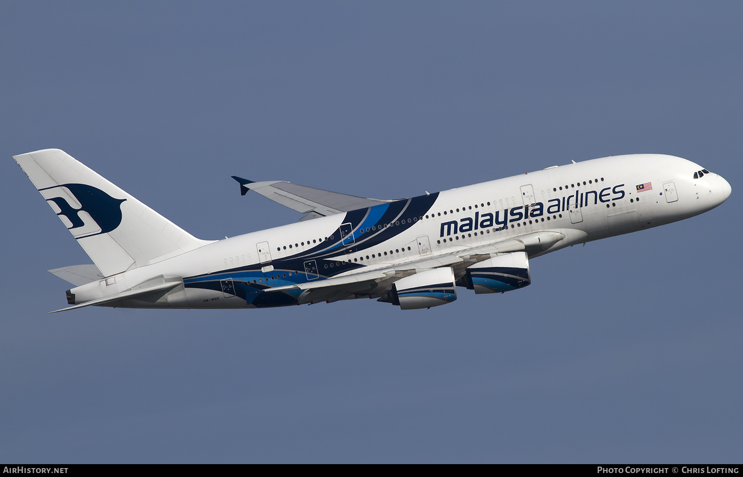 Aircraft Photo of 9M-MNE | Airbus A380-841 | Malaysia Airlines | AirHistory.net #329220