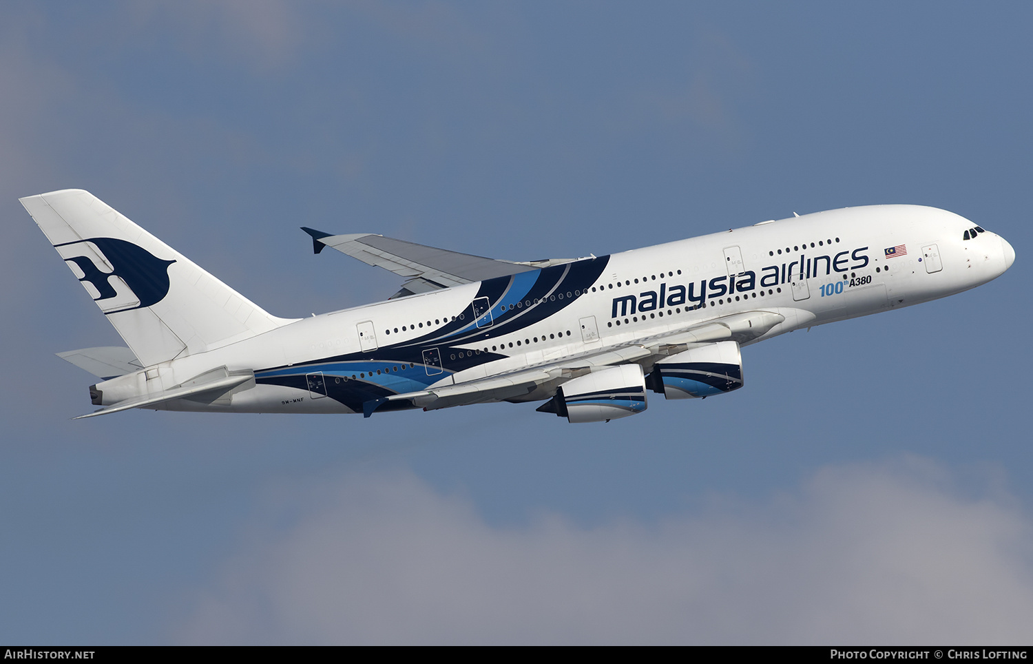 Aircraft Photo of 9M-MNF | Airbus A380-841 | Malaysia Airlines | AirHistory.net #329225