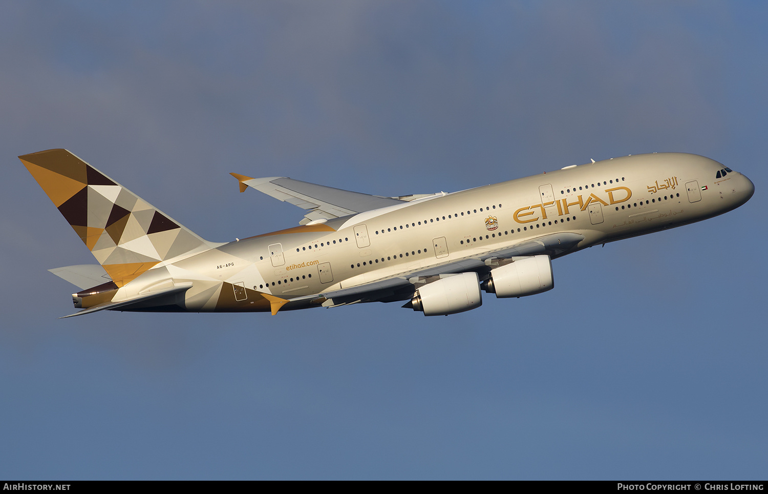 Aircraft Photo of A6-APG | Airbus A380-861 | Etihad Airways | AirHistory.net #329228