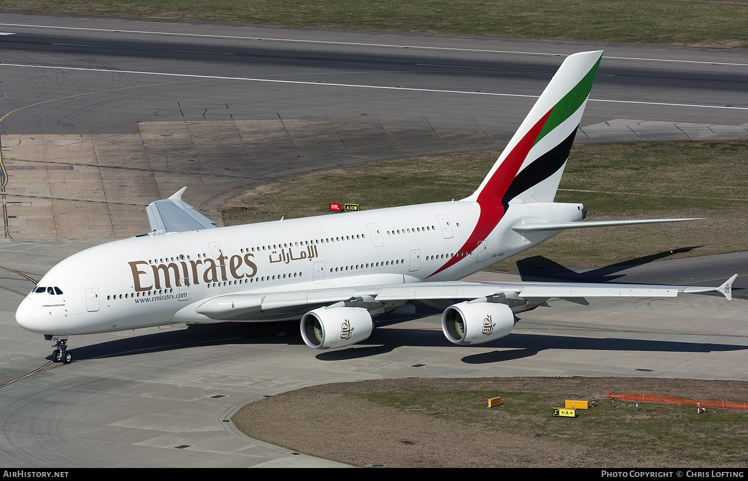 Aircraft Photo of A6-EDG | Airbus A380-861 | Emirates | AirHistory.net #329229