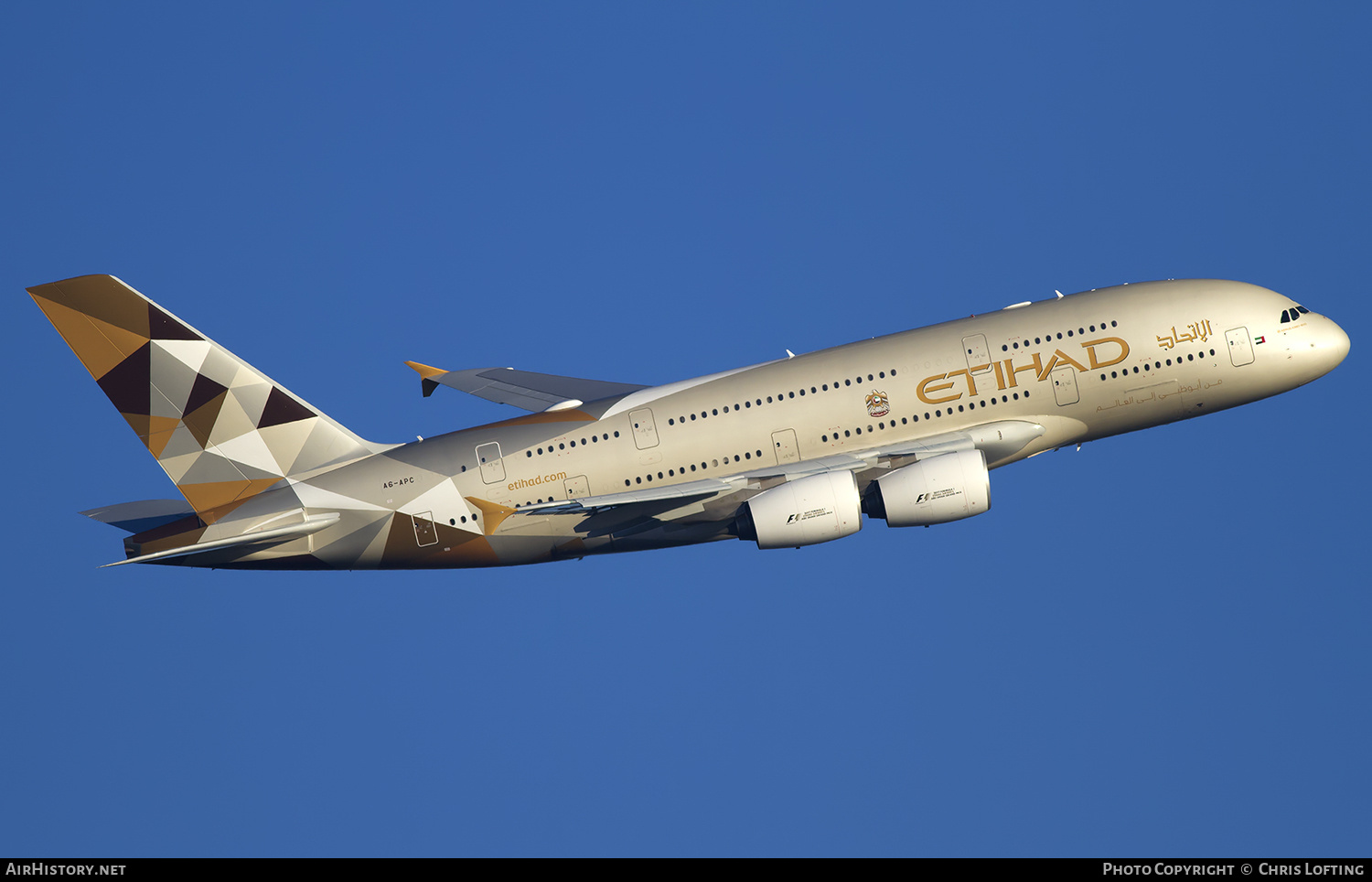 Aircraft Photo of A6-APC | Airbus A380-861 | Etihad Airways | AirHistory.net #329236