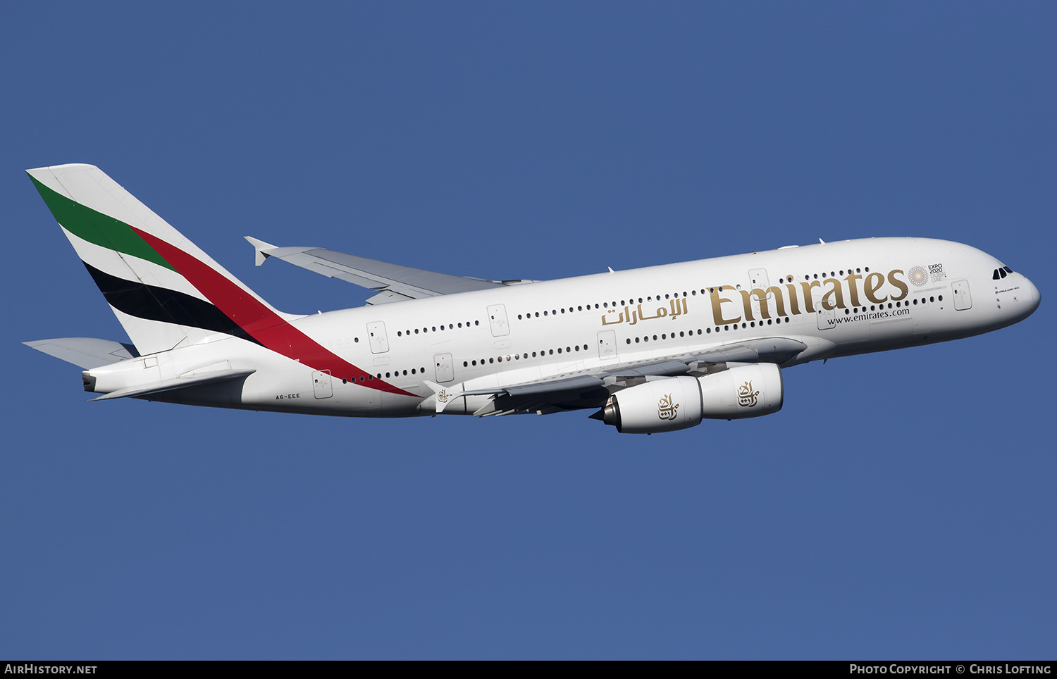 Aircraft Photo of A6-EEE | Airbus A380-861 | Emirates | AirHistory.net #329248