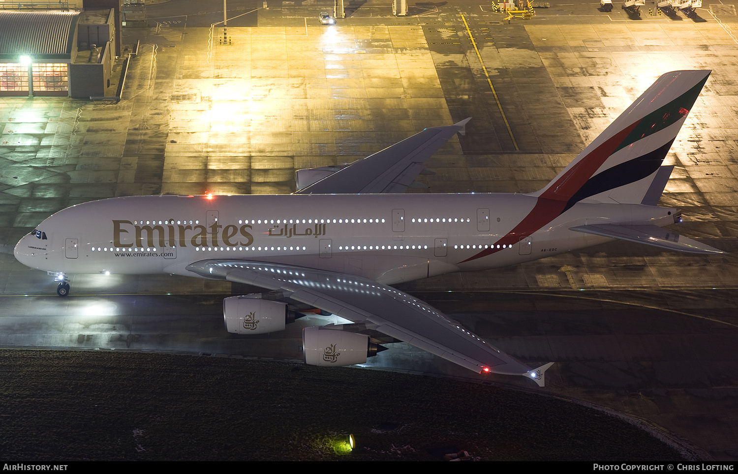 Aircraft Photo of A6-EDC | Airbus A380-861 | Emirates | AirHistory.net #329290