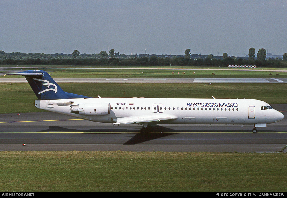 Aircraft Photo of YU-AOK | Fokker 100 (F28-0100) | Montenegro Airlines | AirHistory.net #329294