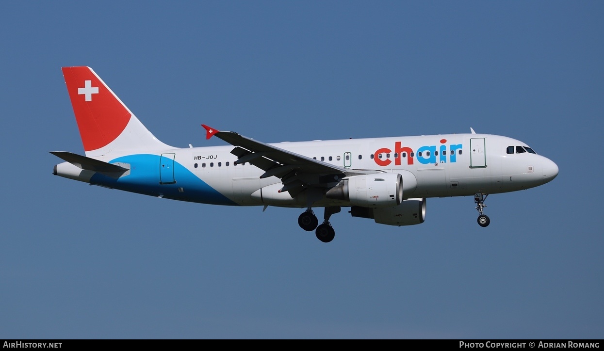 Aircraft Photo of HB-JOJ | Airbus A319-112 | Chair Airlines | AirHistory.net #329328