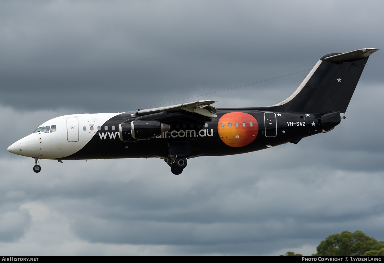 Aircraft Photo of VH-SAZ | British Aerospace BAe-146-200QC | Pionair | AirHistory.net #329358