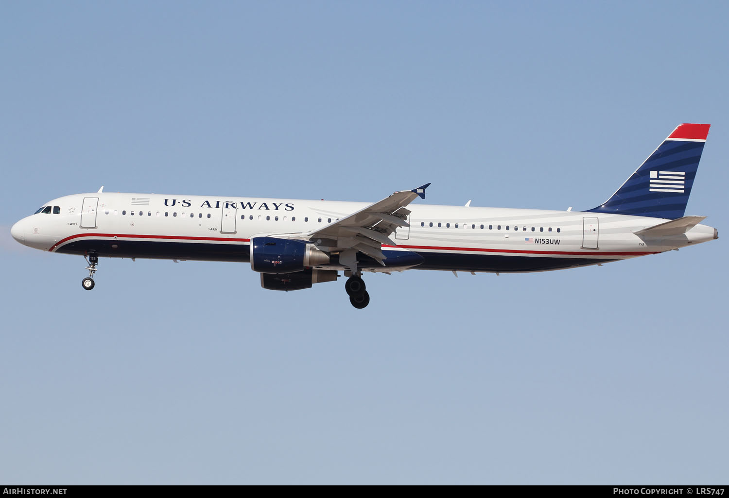 Aircraft Photo of N153UW | Airbus A321-211 | US Airways | AirHistory.net #329387