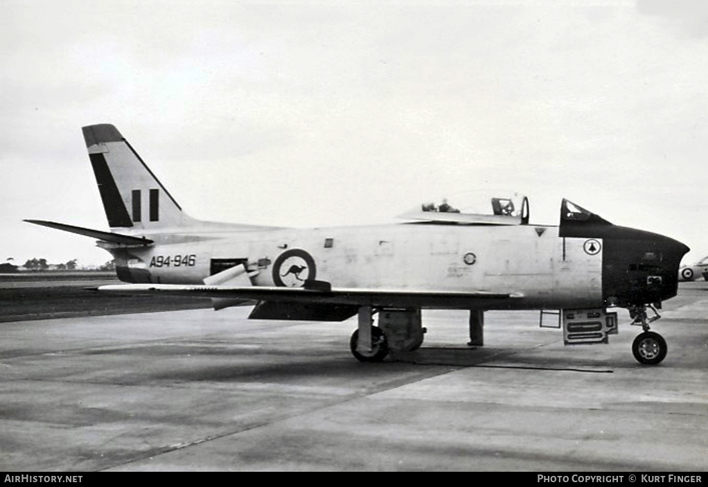 Aircraft Photo of A94-946 | Commonwealth CA-27 Sabre Mk30 | Australia - Air Force | AirHistory.net #329392