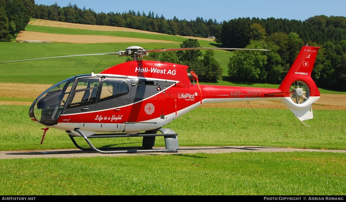 Aircraft Photo of HB-ZGQ | Eurocopter EC-120B Colibri | Heli-West | AirHistory.net #329420