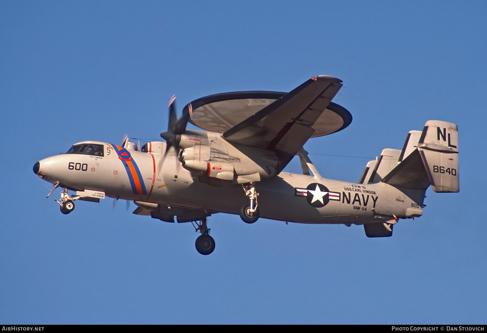 Aircraft Photo of 158640 / 8640 | Grumman E-2C Hawkeye | USA - Navy | AirHistory.net #329516
