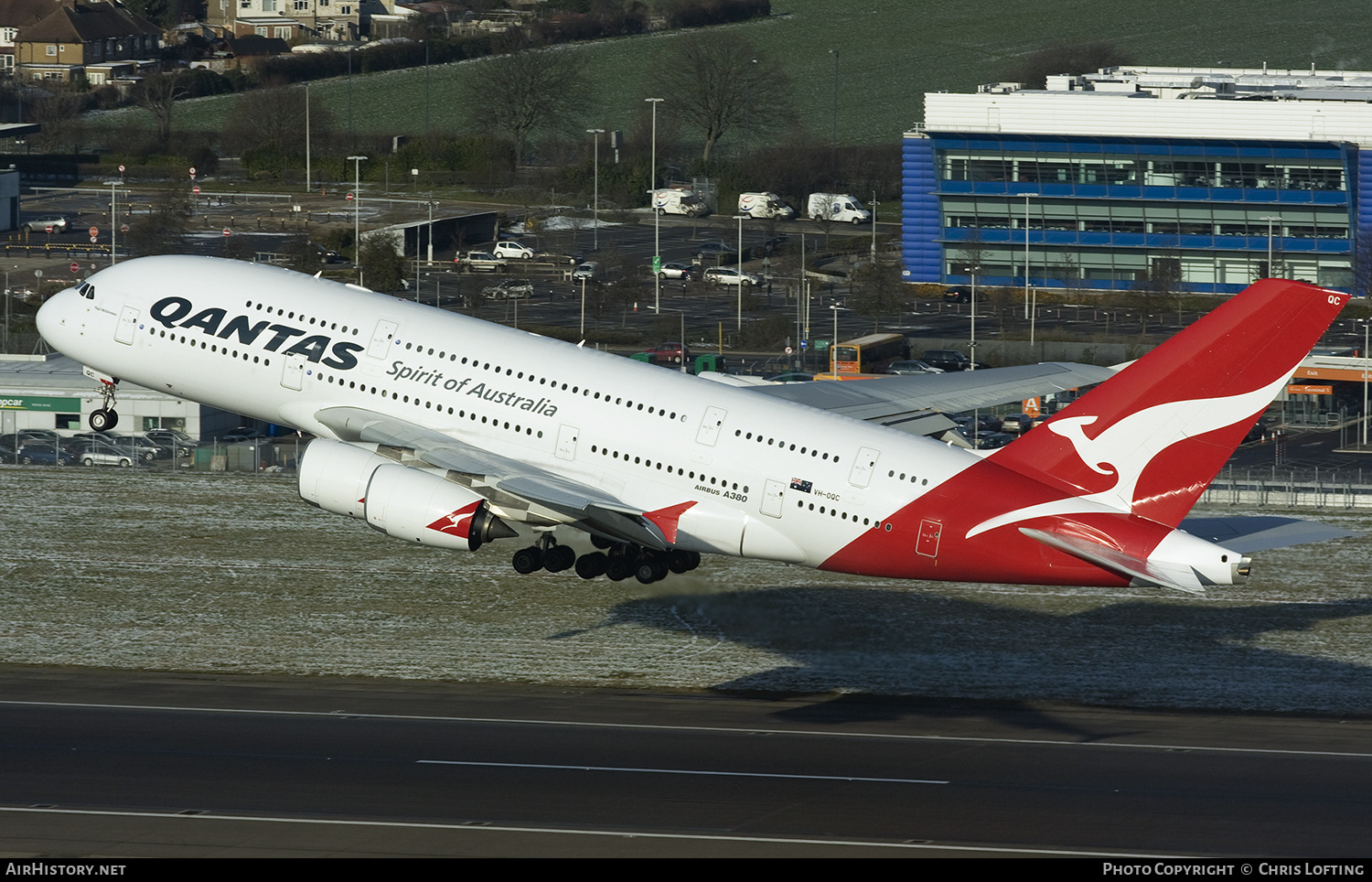 Aircraft Photo of VH-OQC | Airbus A380-842 | Qantas | AirHistory.net #329523