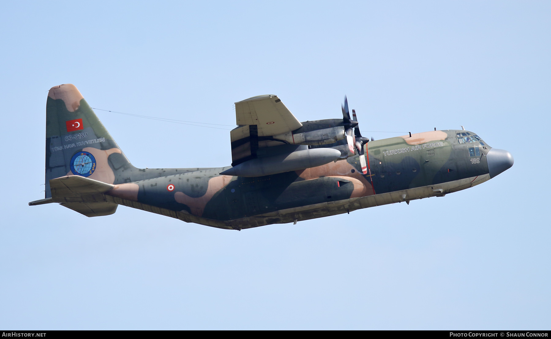 Aircraft Photo of 63-13189 / 63-3189 | Lockheed C-130E Hercules (L-382) | Turkey - Air Force | AirHistory.net #329544